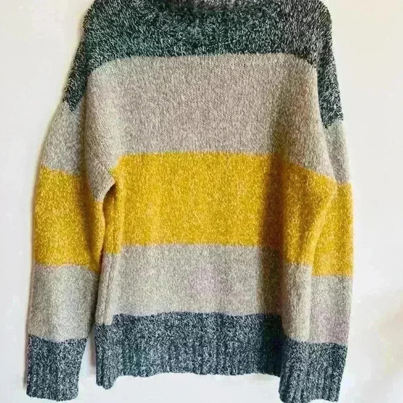 Olivia Sky Turtleneck Pullover Stripe Sweater - Picture 2 of 5